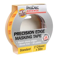 ProDec Advance Precision Edge Masking Tape, 24mm / 1in x 50m